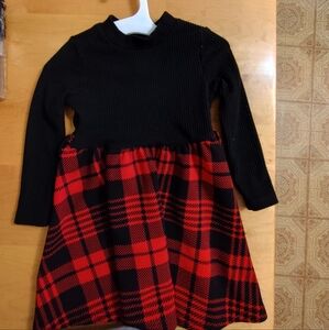Black and Red Plaid Dress